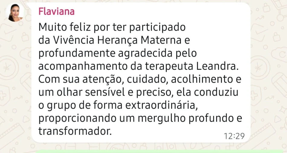 Depoimento Flaviana